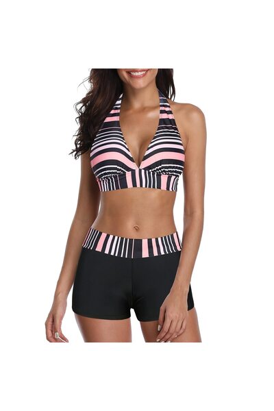 OEM Set bikini sexy, costum de baie pentru femei, din două piese, cu pantalon...