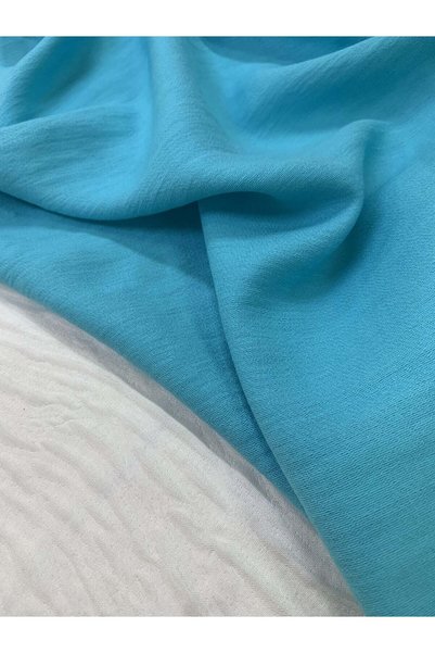 Yiğit Kumaş Blended Linen Fabric - Turquoise Color