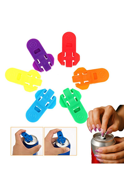 Generic مجموعة فتاحات علب سهلة الاستخدام مكونة من 6 قطع، فتاحة علب يدوية للمش...