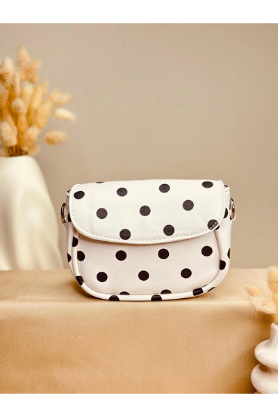Elora Atelier MİNİ FLAP ÇAPRAZ ASKILI PUANTİYE DESEN ÇANTA
