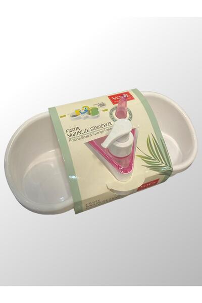 Generic Brand حامل صابون عملي مع حامل إسفنج وحلقة تثبيت