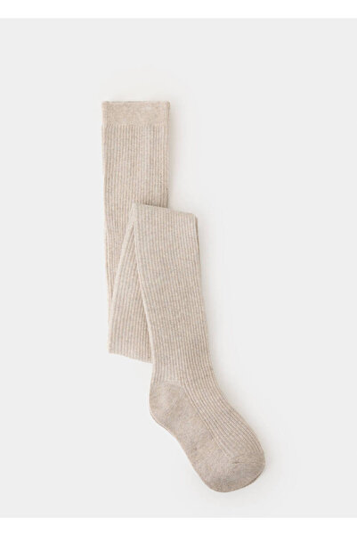 MANGO Kids Ribbed knit tights