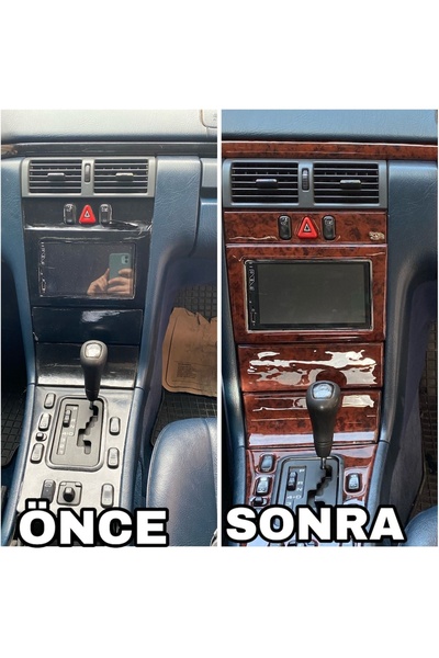 ODAC TUNING Mercedes W210 Konsol Kaplama-Piyano Black