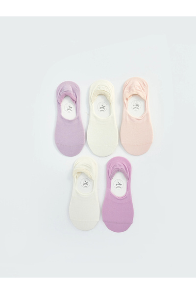 LC Waikiki Lcw Dream Lilac Women's Ballerina Socks 5-Pack