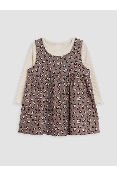 LC Waikiki Crew Neck Baby Girl Dress Set (W6)