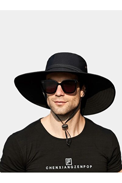 zadenza gold Ultra wide brim panama hat - full sun protection professional ca...