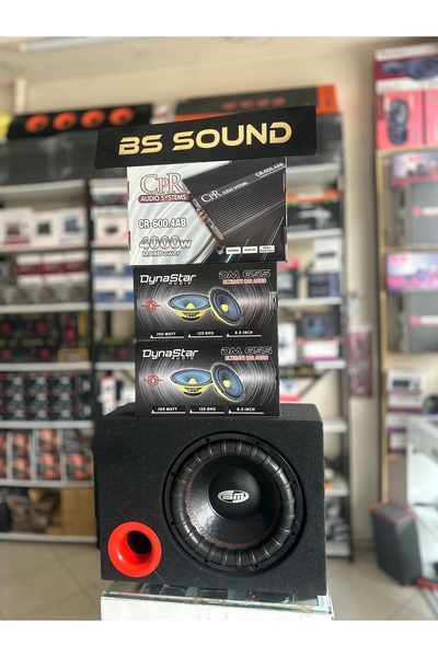 BSSOUND SES SİSTEMİ 4 ADET MIDRANGE 4 KANAL AMFİ 30 CM BASS