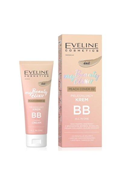 Eveline Crema My Beauty Elixir BB - Peach Cover 02 pentru ten inchis