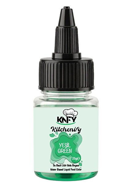 Kitchenify Su Bazlı Likit Gıda Boyası Yeşil 25 g