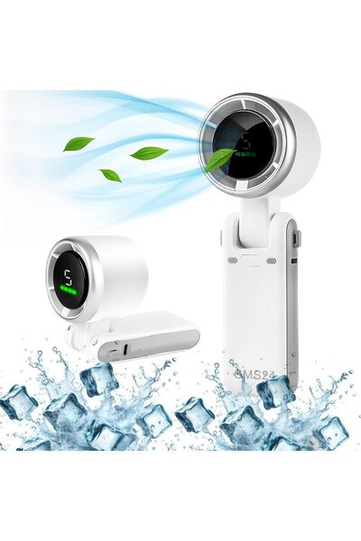 Generic Brand Handheld Turbo Fan, Foldable Mini Desk Fan, 5 Speed Levels