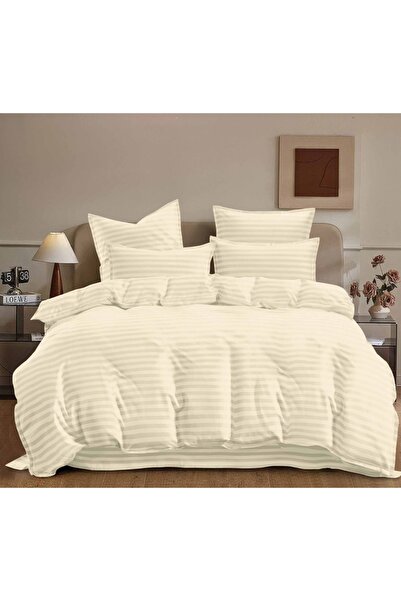CHIRASO Set Lenjerie de Pat CHIRASO, 6 Piese, DAMASC, Cearceaf ELASTIC 180x20...