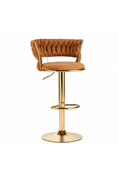 Generic Brand Brown Velvet Bostem Chair