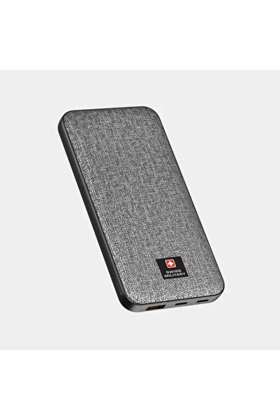 Swiss Military Power Bank 10000mAh 2C1A With Pd Fast Charge - Grey
