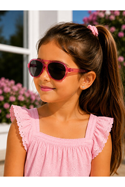 Bymiel Girl's Pilot Uv400 Sunglasses – Smoked Glass
