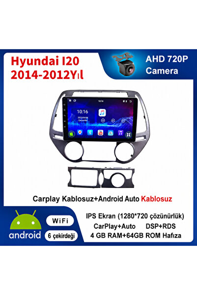 CONION Hyundai I20 2014-2012Yıl uyumlu 4GB Ram 64GB Rom Hafıza Android Kablos...