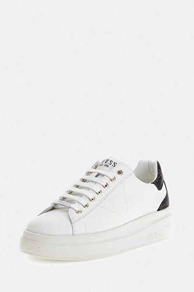Guess Elbina Genuine Leather Sneakers FLJELBFAL12 SHOES FLJELB FAL12 WHBRO