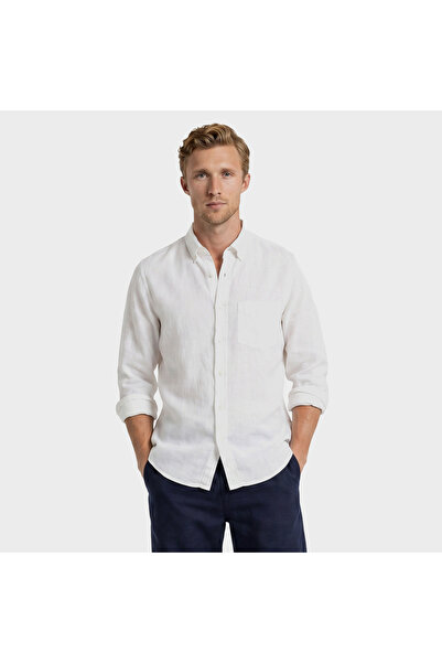Gant Erkek Beyaz Regular Fit Gömlek
