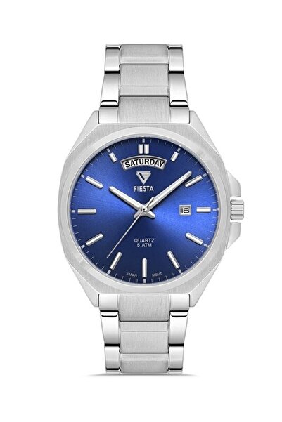 Fiesta F2713M Men's Wristwatch with Steel Strap