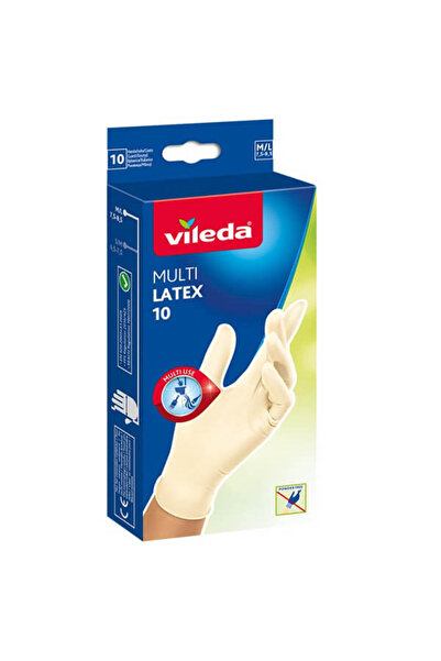 Vileda ΓΑΝΤΙΑ LATEX (10τεμ.) - (M/L) (ΛΕΥΚΑ)