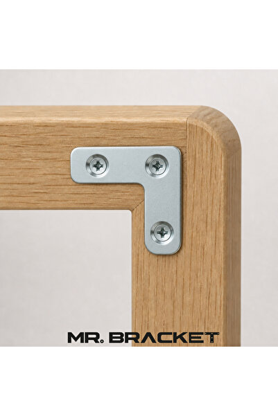 MR.BRACKET 8 ad. Sac Gönye Düz Gönye Köşe Bağlantı Demiri 5x5cm - Çerçeve Sandalye Masa Sehpa Tamir Birleştirme