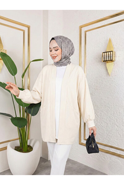 Naknaku تفاصيل الجيب أطلس كارديجان كريمي