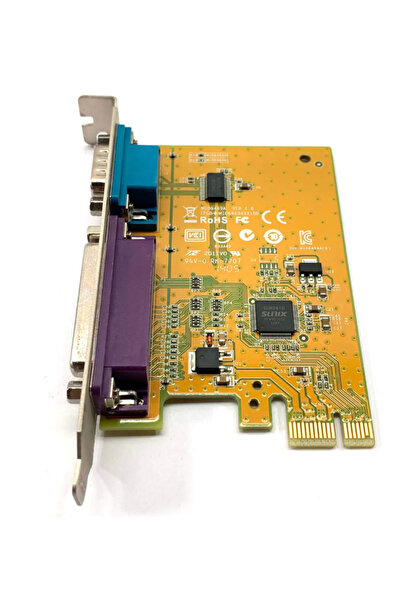 Sunix بطاقة منفذ MIO6469A PCI Express RS232 التسلسلية والمتوازية LPT