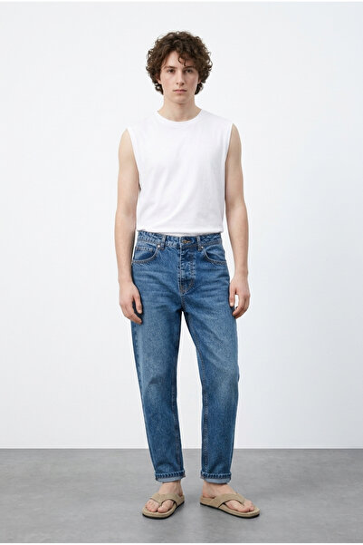 BOYFRİEND KALIP YIKAMA EFECT KOT PANTOLON