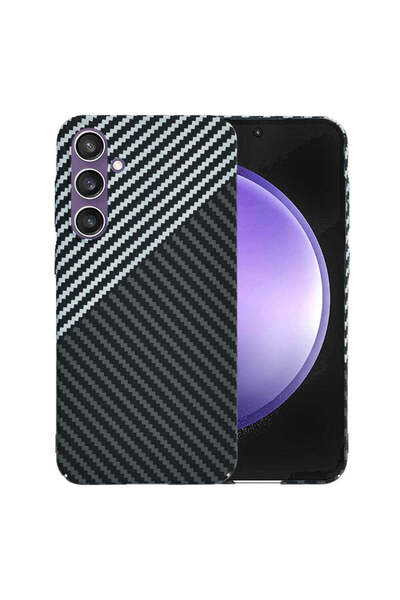 Techsuit Husă pentru Samsung Galaxy S23 FE, Carbonite FiberShell, gri - gri