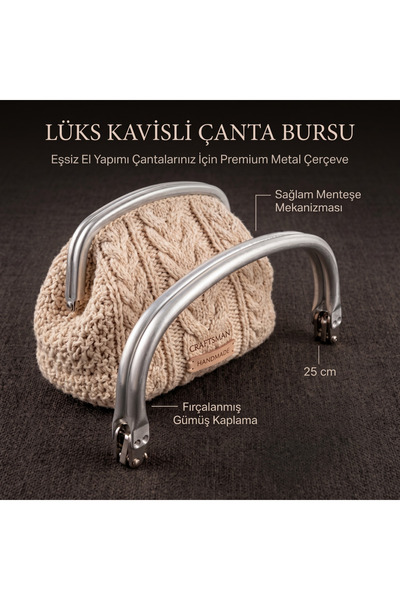 SEM AKSESUAR 25 cm Popular Model Curved Bag Bursu