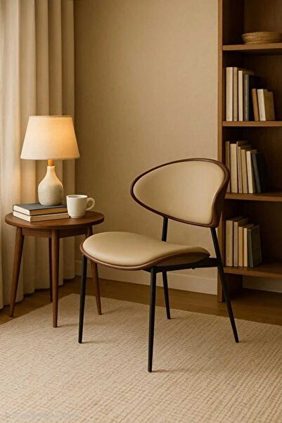 Generic Modern Dining Chair with Metal Legs