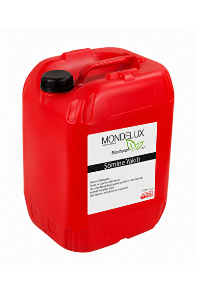Mondelux Bioethanol Şömine Yakıtı – 5 Litre Ekstra Uzun Yanma, Bitkisel İçeri...