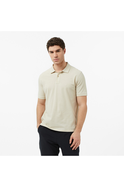Nautica Erkek Bej Regular Fit Polo Yaka T-Shirt