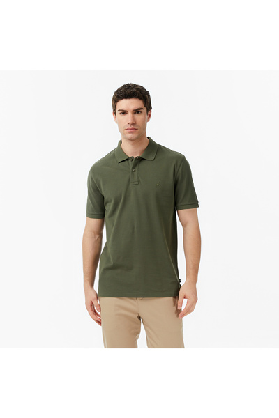 Nautica Erkek Yeşil Regular Fit Polo Yaka T-Shirt