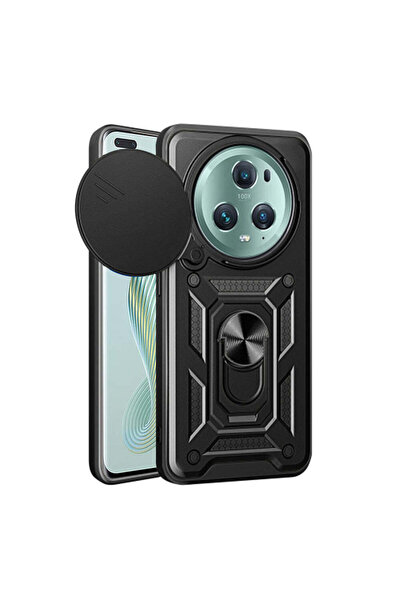 Techsuit Case for Honor Magic5 Pro, CamShield Series, blue - black