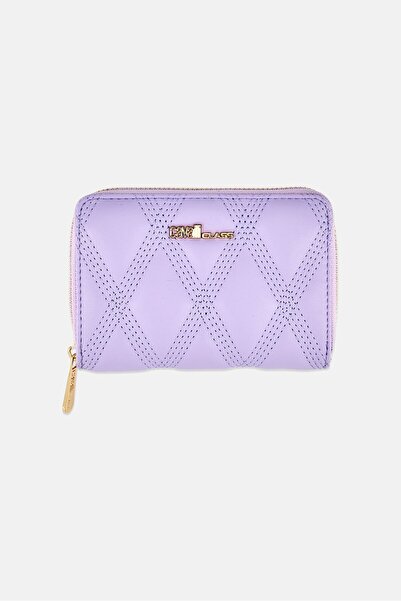 Cavalli Class Women Brand Logo Wallet, Lavender