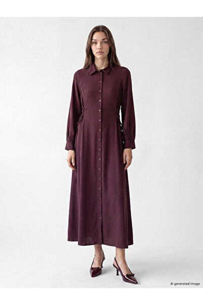 LC Waikiki Original Shirt Dress with Side Laces