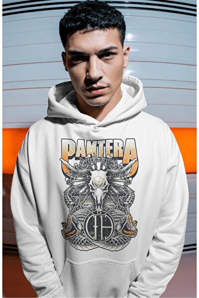 SEVBANO Pantera rok metal muzički bend, unisex oversize premium hoodie sa zad...