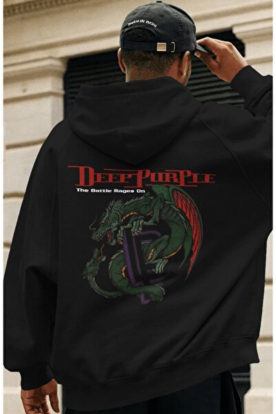 SEVBANO Deep Purple Rock Metal Music Band Back Printed Unisex Oversize Premiu...