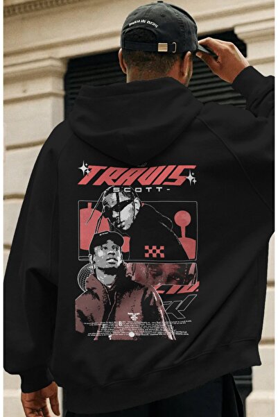 SEVBANO Travis Scott reper i pevač, unisex oversize premium hoodie sa zadnjim...