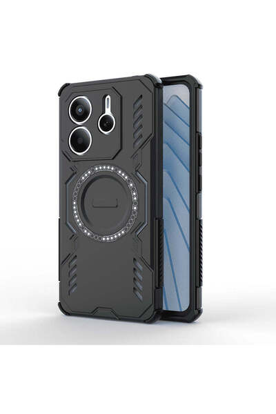 Techsuit Husă pentru Xiaomi Redmi Note 14 5G, Husă ArmorMag, albastru - negru