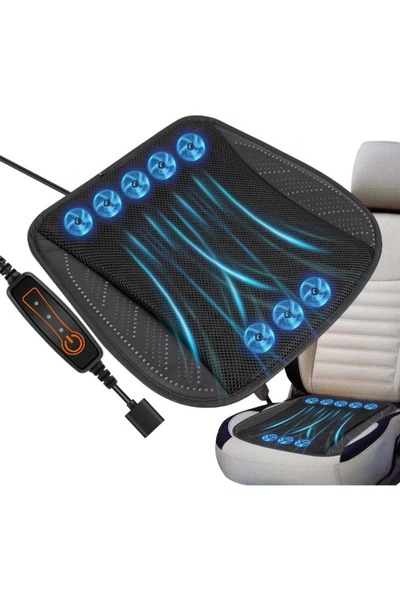 Generic Brand USB Cooling Seat Cushion Breathable Ventilated Car Seat Pad 44×...