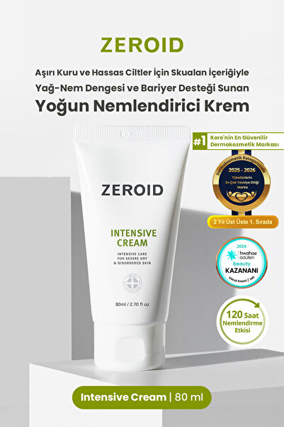 zeroid Aşırı Kuru Hassas Cilde Bariyer Desteği Sunan Yoğun Nemlendirici Krem Intensive Cream
