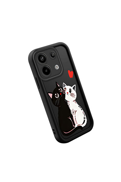 SLIMFELT Redmi Note 13 Pro 5G Uyumlu huzur veren çizgi kedi kılıf, solmaya da...