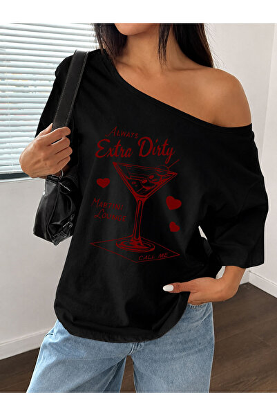 Flood Of Style T-Shirt - Μαύρο - Χαλαρό