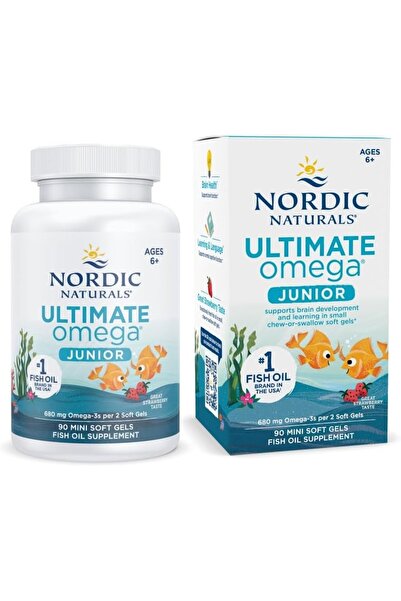 Nordic Naturals Ultimate Omega Junior 680 Mg 90 Mini Softgels Usa Menşeii Dap...