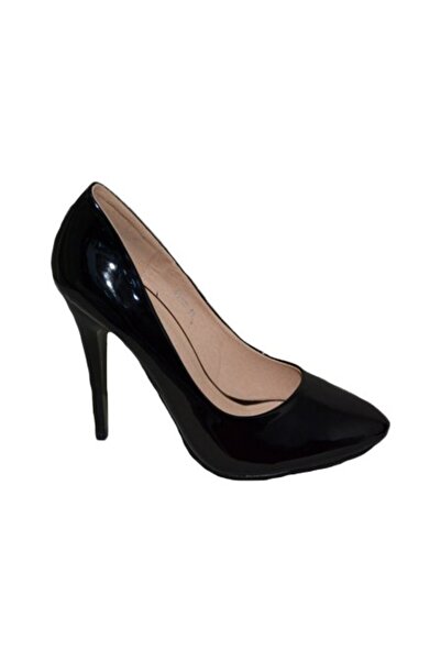 OEM Pantof elegant cu toc inalt, de culoare neagra, model simplist