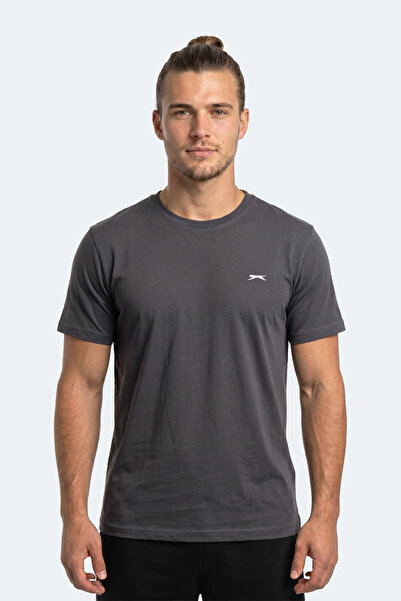 Slazenger ROSALVA T Мъжка памучна тениска в тъмно сиво