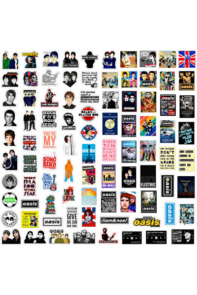 Choice 100PCS 100Pcs Oasis Band Season 1 Rock Mini Stickers DIY Decor For Pho...