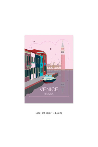 Choice13 Venice Fashionable Laptop Suitcase Stickers Various Countries Urban ...