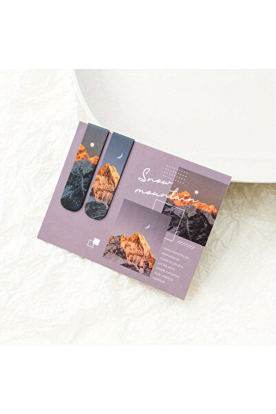 choice2 F 2pcs/pack Magnetic bookmark beautiful scenery clouds simple literar...